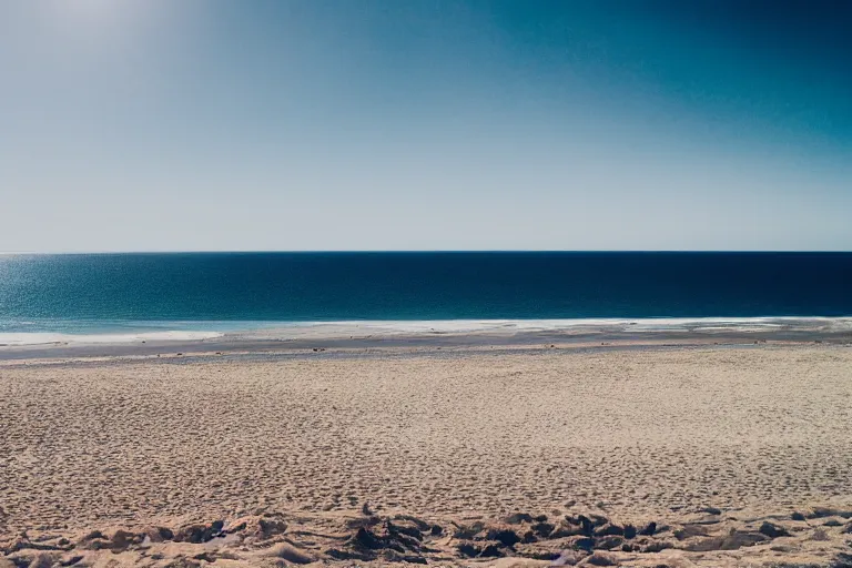 Prompt: top shot view of a beach, natural light, cinematic, 8 k