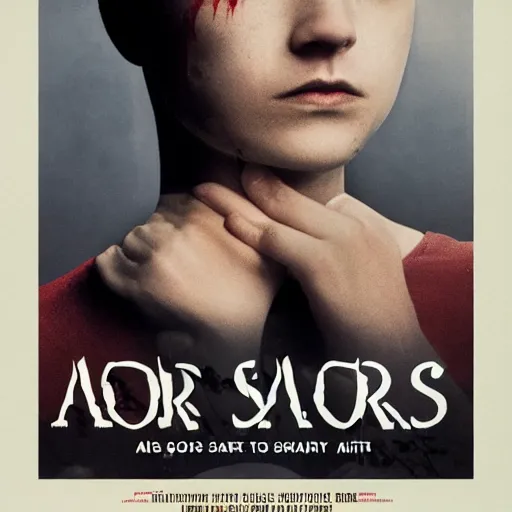 Prompt: a person with cuts and scars, movie poster photo