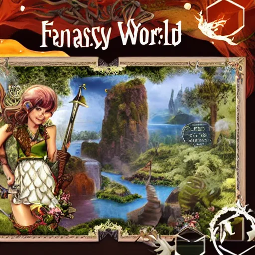 Image similar to fantasy world