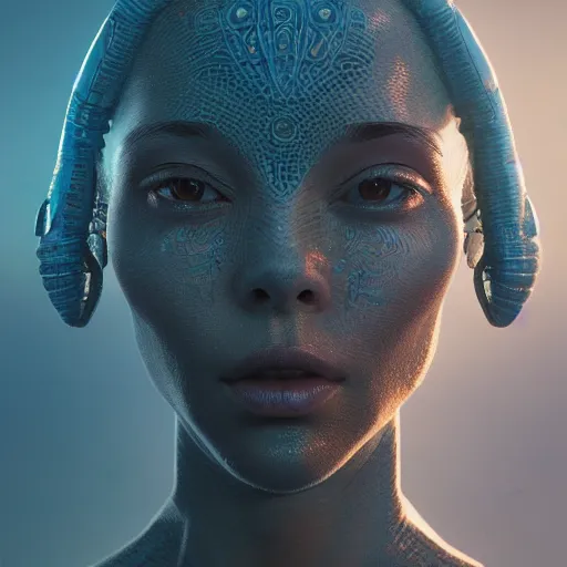 Prompt: the most gorgeous alien woman, intricate artwork by tooth wu and wlop and beeple. octane render, trending on artstation, greg rutkowski very coherent symmetrical artwork. cinematic, hyper realism, high detail, octane render
