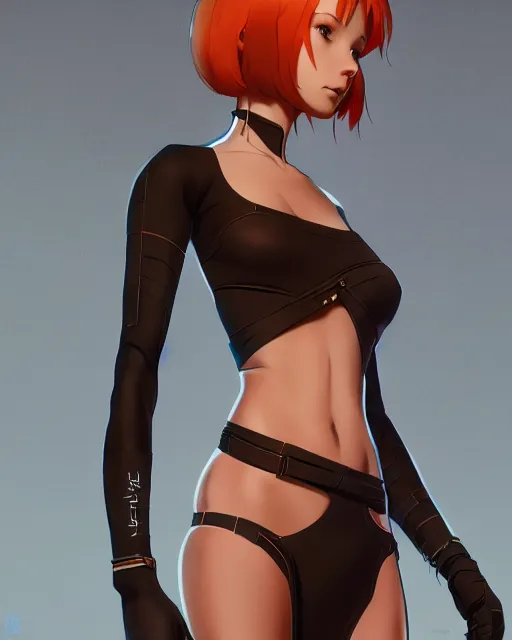 Image similar to full body shot of a beautiful lilu dallas, the fifth element concept art by saruei and guweiz and ilya kuvshinov, digital art, highly detailed, intricate, sharp focus, trending on artstation hq, deviantart, pinterest, unreal engine 5, 4 k uhd image