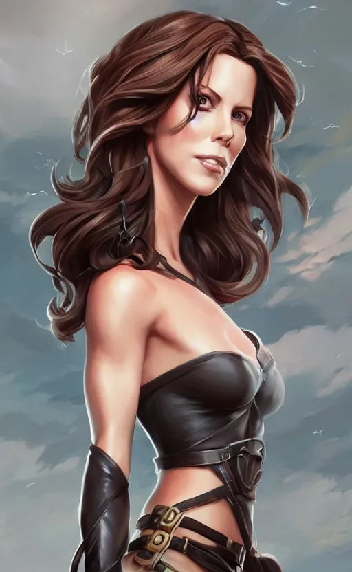 Image similar to portrait kate beckinsdale fantasy art heartstone video game icon, 2 d game art gta cover, official fanart behance hd artstation by jesper ejsing, by rhads, makoto shinkai and lois van baarle, ilya kuvshinov, rossdraws