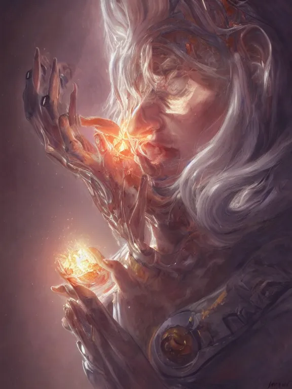 Prompt: a ultradetailed beautiful concept art of the old mind key, forge in the unconscious by spirit, oil panting, high resolution concept art, 4 k, by artgerm