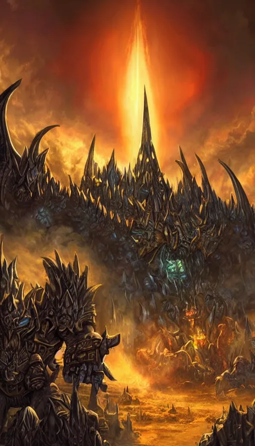 Image similar to the end of the world, from warcraft