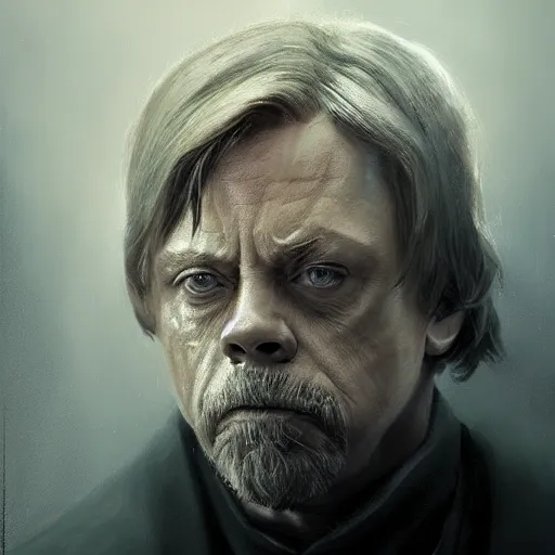 Image similar to A portrait of mark hamill, angry, sith, star wars art, art by greg rutkowski, matte painting, trending on artstation