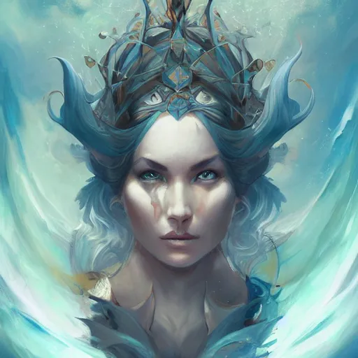 Prompt: a beautiful emanation from angelarium, portrait, centered composition, by pete mohrbacher and artgerm and wlop, digital art, highly detailed, intricate, fantasy, mystical, smooth, sharp detail, Trending on Artstation HQ, deviantart, unreal engine, 4K UHD image