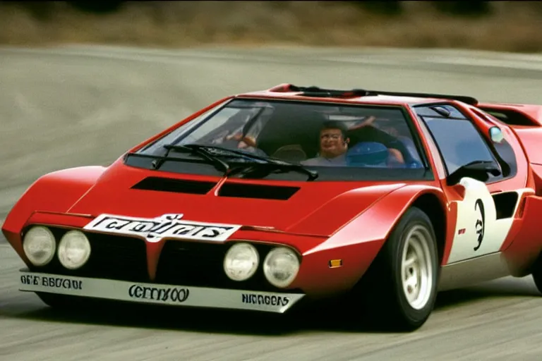 Image similar to Lancia Stratos!! BMW M1, movie still, speed, cinematic Eastman 5384 film