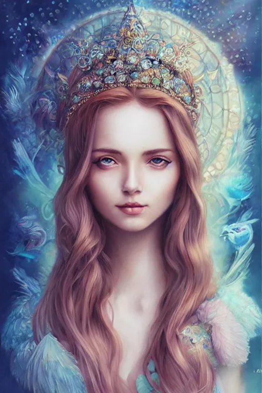 Prompt: portrait of beautiful goddess , 8k, highly detailed, sharp, realistic, in style of Anna Dittmann