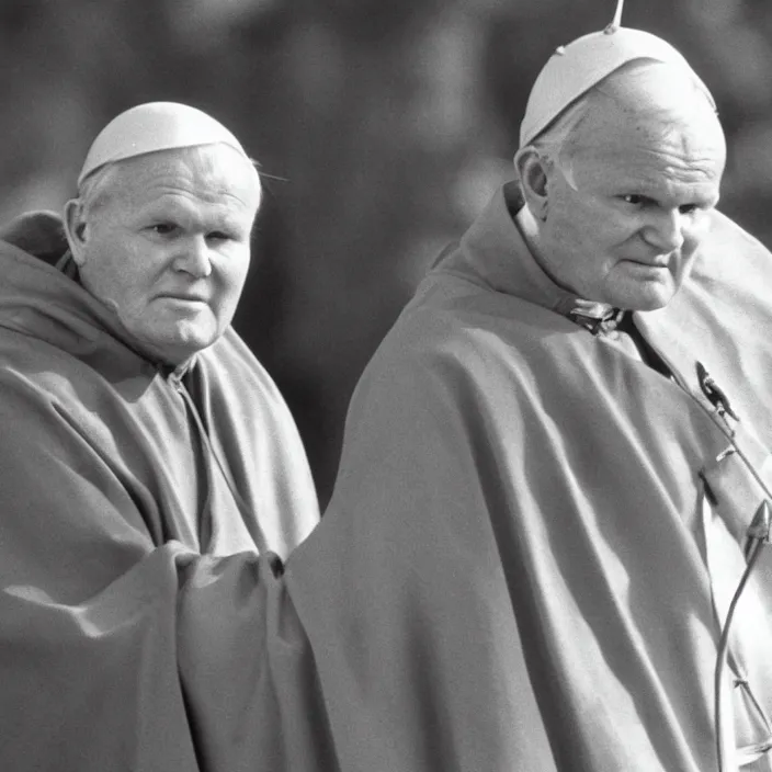 Image similar to John Paul II as demon