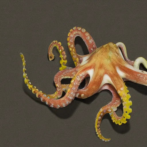 Image similar to photograph of a half horse half octopus hominoid
