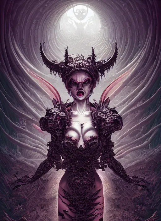 Image similar to hyper detailed ultra sharp malicious succubus, ominous gothic aesthetic, haunting, masterpiece, elegant, ornate, intricate, digital painting, concept art, smooth, sharp focus, illustration, art by melissa houpert and dan mumford, alexey egorov, felix englund, trending on artstation 8 k