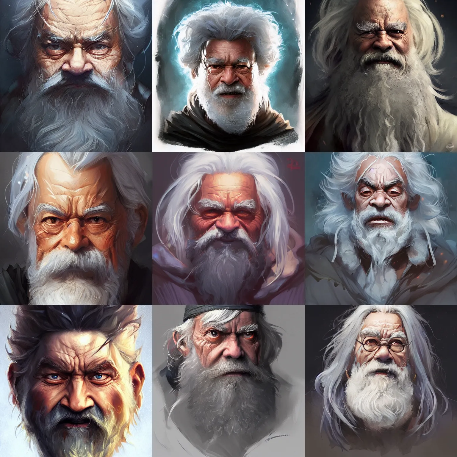 Prompt: wizard, jack charles, art by artgerm and greg rutkowski and magali villeneuve, d & d, portrait, highly detailed, headshot, digital painting, trending on artstation, concept art, sharp focus, illustration