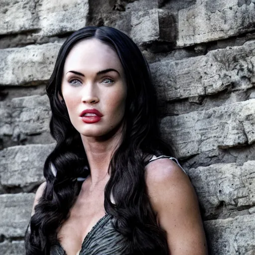 classic shot of megan fox in game of thrones original | Stable Diffusion