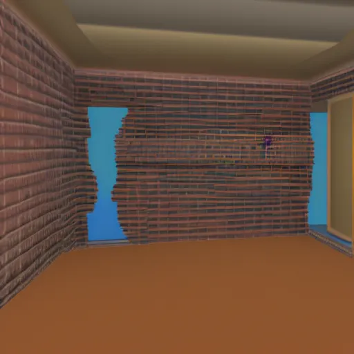 Prompt: mario 64 in the backrooms, 3D rendering