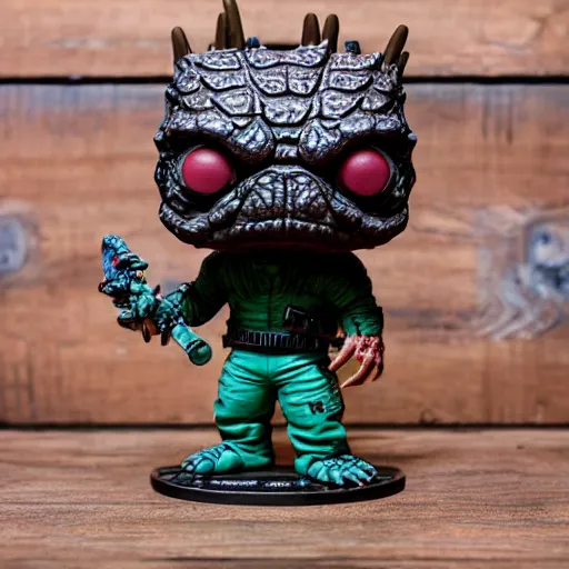 Image similar to Dorohedoro Caiman Funko POP with box,