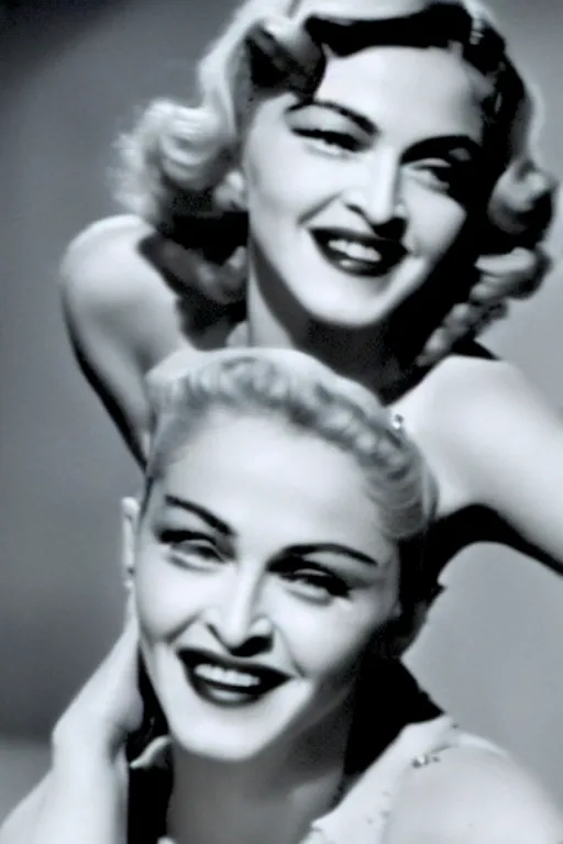 Image similar to madonna in the 1 9 5 0 s, still from a movie, 4 k