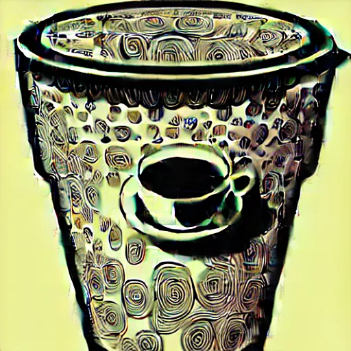 Image similar to silhouette of a cup of coffe illustration, vector art style, medium shot, intricate, elegant, highly detailed, digital art, ffffound, art by hajime sorayama