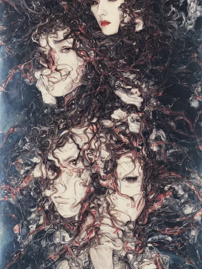 Image similar to portrait painting by ayami kojima