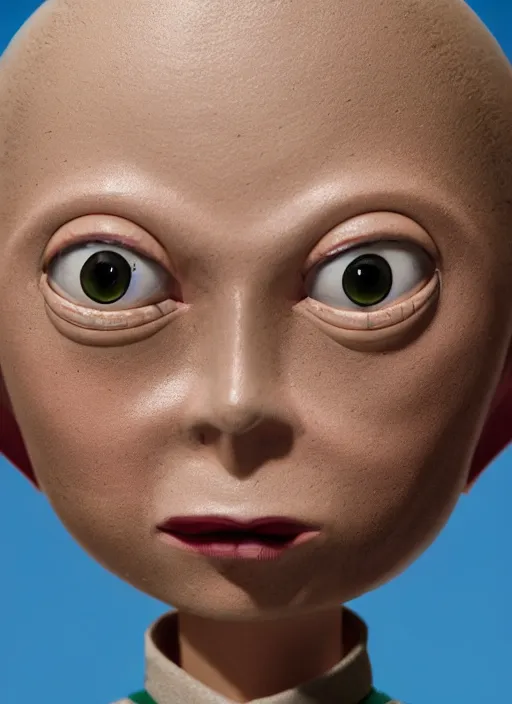 Image similar to closeup face profile portrait of tin toy greta thunberg as nosferatu, bikini, depth of field, zeiss lens, detailed, symmetrical, centered, fashion photoshoot, by nicoletta ceccoli, mark ryden, lostfish, breathtaking, 8 k resolution, extremely detailed, beautiful, establishing shot, artistic, hyperrealistic, octane render
