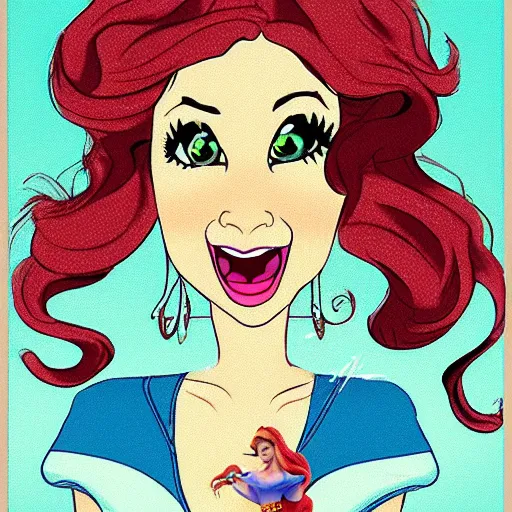 Image similar to all disney princess morphed together into abomination