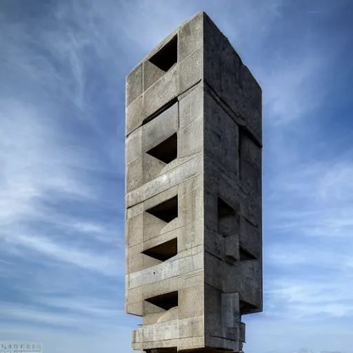 Image similar to a sci - fi beautiful brutalist hypermodern monument, with many rounded elements sprouting from the base tower creating a feel of an organic structure, photography