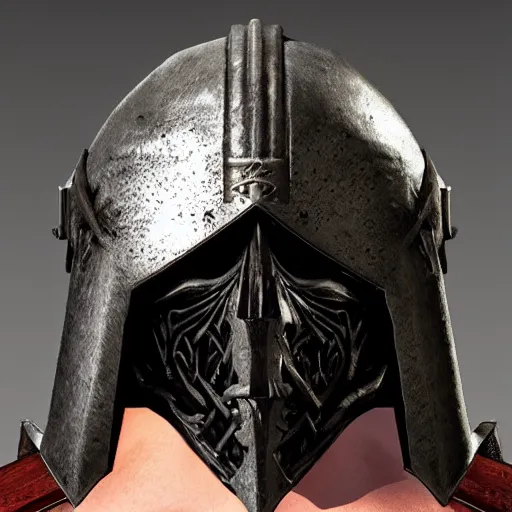 Prompt: grimdark imperial assassin head sallet, unreal engine, 8 k, ultra realistic, ultra detail