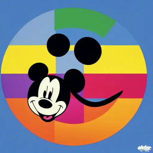 Prompt: Mickey Mouse PRIDE poster, LGBT, supportive, colorful