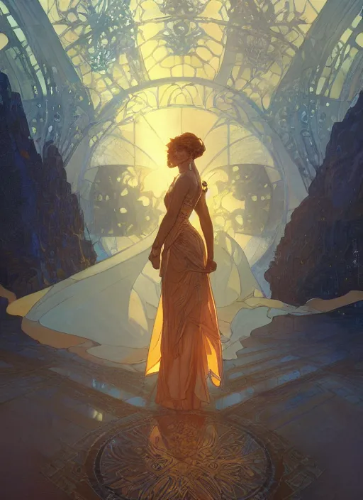 Image similar to the sapphire herald, intricate, cinematic lighting, highly detailed, digital painting, artstation, concept art, smooth, sharp focus, illustration, art by terry moore and greg rutkowski and alphonse mucha