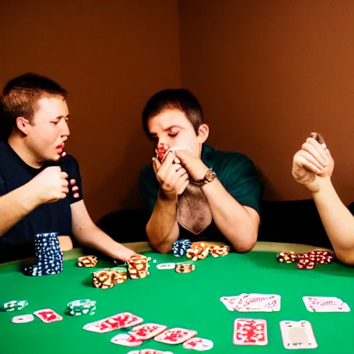 Prompt: anthropological potato's playing poker, canon 5 d 5 0 mm lens