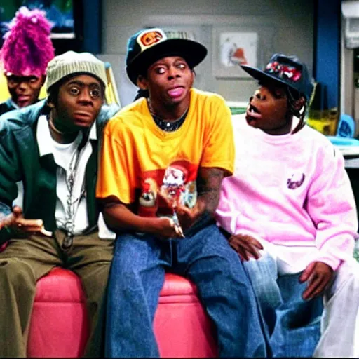 Image similar to a tv still of Lil' Wayne starring in Kenan & Kel (1999)