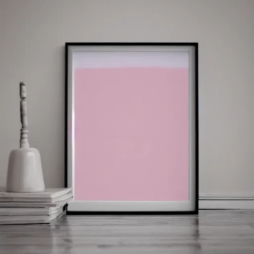 Image similar to modern abstract art, minimalist, blush pastel color palette,