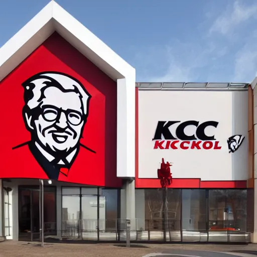 Image similar to exterior of a KFC cathedral
