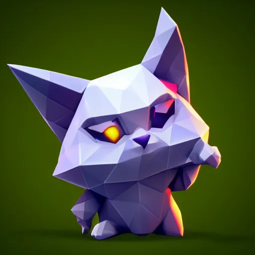 Prompt: low poly, high resolution textures, ultra smooth textures, smooth shadows, isometric view, 1 6 bit colors, made in blender, fat chibi grey cat, volumetric lighting, fantasy, hyper realistic, by riot games artist, from league of legends, backlit