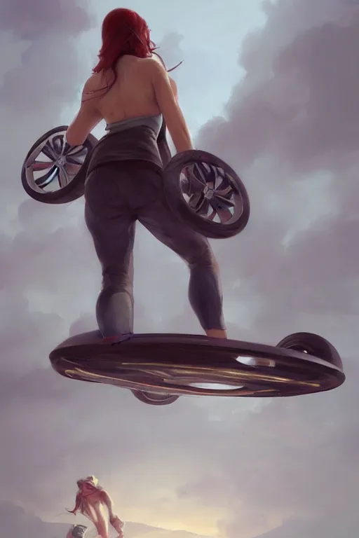 Prompt: concept art a onewheel product, near saint - martin lagoon, by aenaluck, artgerm and roberto ferri and greg rutkowski, digital painting, artstation, concept art, smooth, sharp foccus ilustration hq