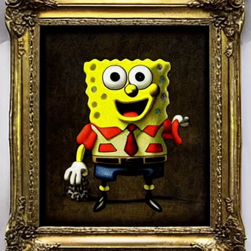 Image similar to spongebob squarepants by leonardo da vinci