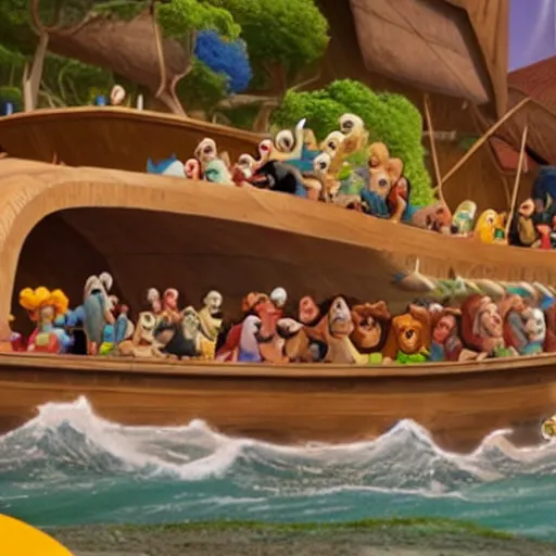 Image similar to Story of Noah's Ark as seen in Disney Pixar's Up (2009)