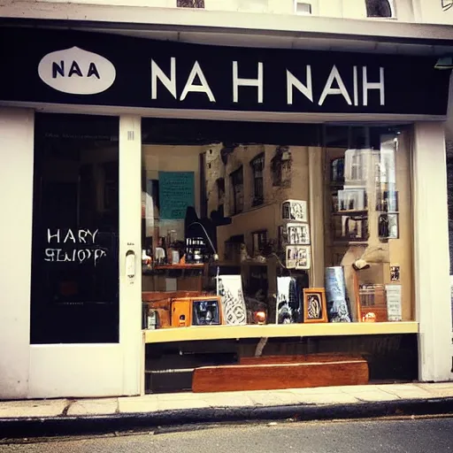 Image similar to “a shop called NAHHH selling giant noses on Marylebone High St”