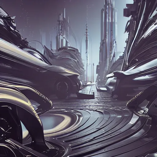 Prompt: sci-fi cars full lenght baroque on the coronation of napoleon and point cloud in the middle and everything in style of zaha hadid architects and cyberpunk 2077 forms artwork by caravaggio unreal engine 5 keyshot octane blade runner 2049 lighting ultra high detail ultra hyper realism 8k 16k in plastic dark tilt shift full-length view