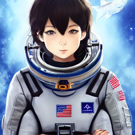 Prompt: a shark in a astronaut suit, 3d, sci-fi fantasy, intricate, elegant, highly detailed, lifelike, photorealistic, digital painting, artstation, illustration, concept art, sharp focus, art in the style of Shigenori Soejima