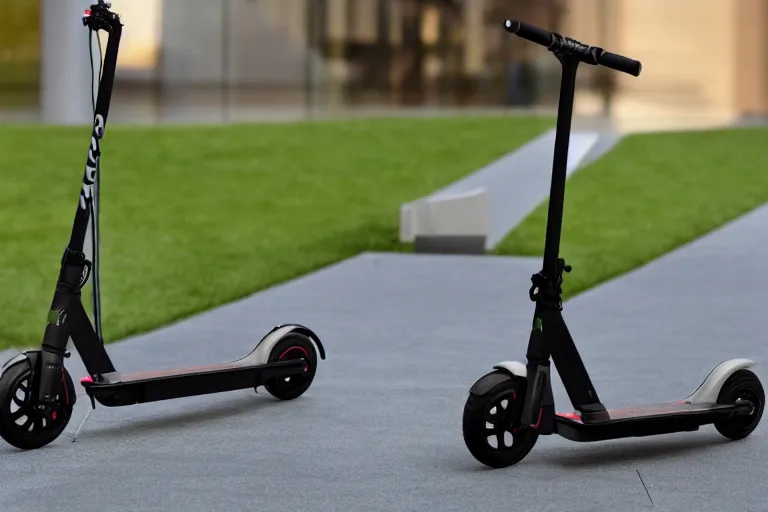 Prompt: a mobility scooter designed and produced by apple inc.