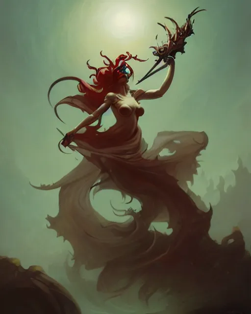 Prompt: ruthless overlord, peter mohrbacher