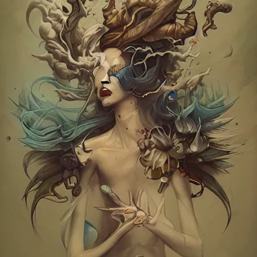 Prompt: intricate scroll drawings by Peter Mohrbacher