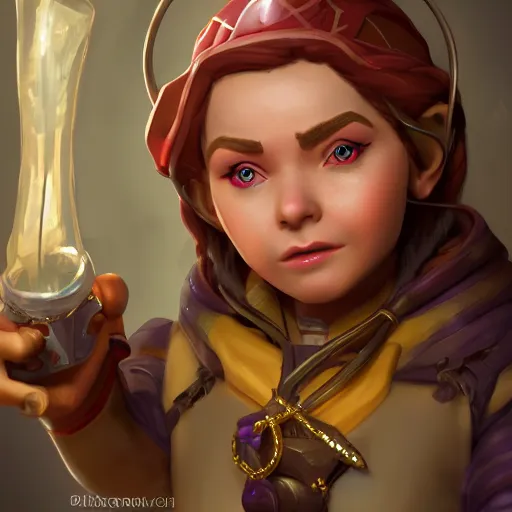 Prompt: DND 5e young adult female gnome artificer, high detail, cinematic, cgsociety 8k