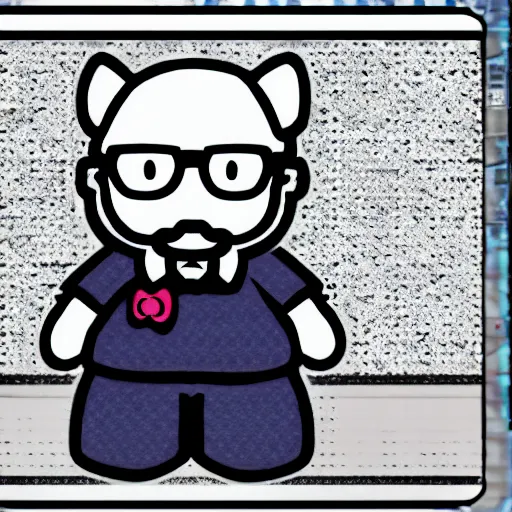 Image similar to Walter white in the style of hello kitty