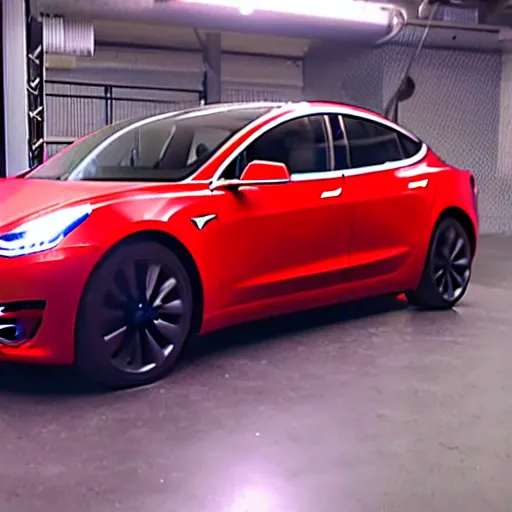 Image similar to I made the worlds biggest Tesla model 3, Mr. Beast video thumbnail