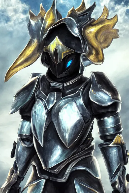 Image similar to helmet armor guardian destiny in witch queen illumination ray tracing hdr fanart arstation by sung choi robot ninja mask and eric pfeiffer and gabriel garza and casper konefal