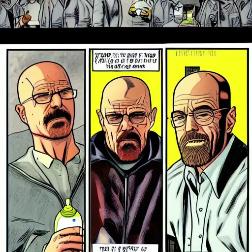 Image similar to breaking bad the comic book