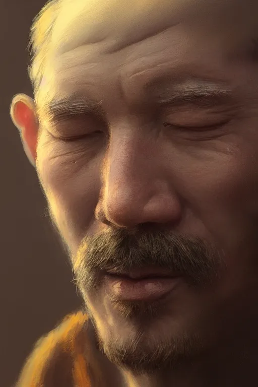 Prompt: ultra detailed close up facial portrait of john jaratt, extremely detailed digital painting, in the style of fenghua zhong and ruan jia and jeremy lipking and peter mohrbacher, mystical colors, rim light, beautiful lighting, 8 k, stunning scene, raytracing, octane, trending on artstation