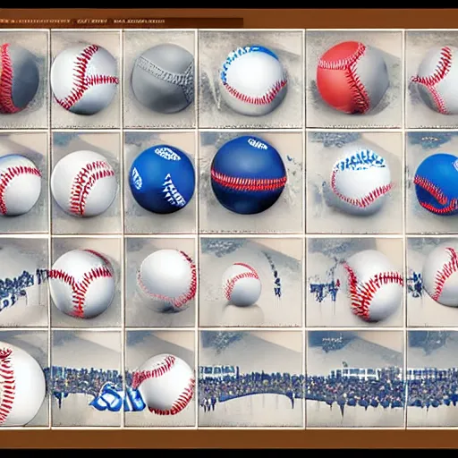 Image similar to baseball tidal wave of baseballs, concept art, by Takumi Park, detailed