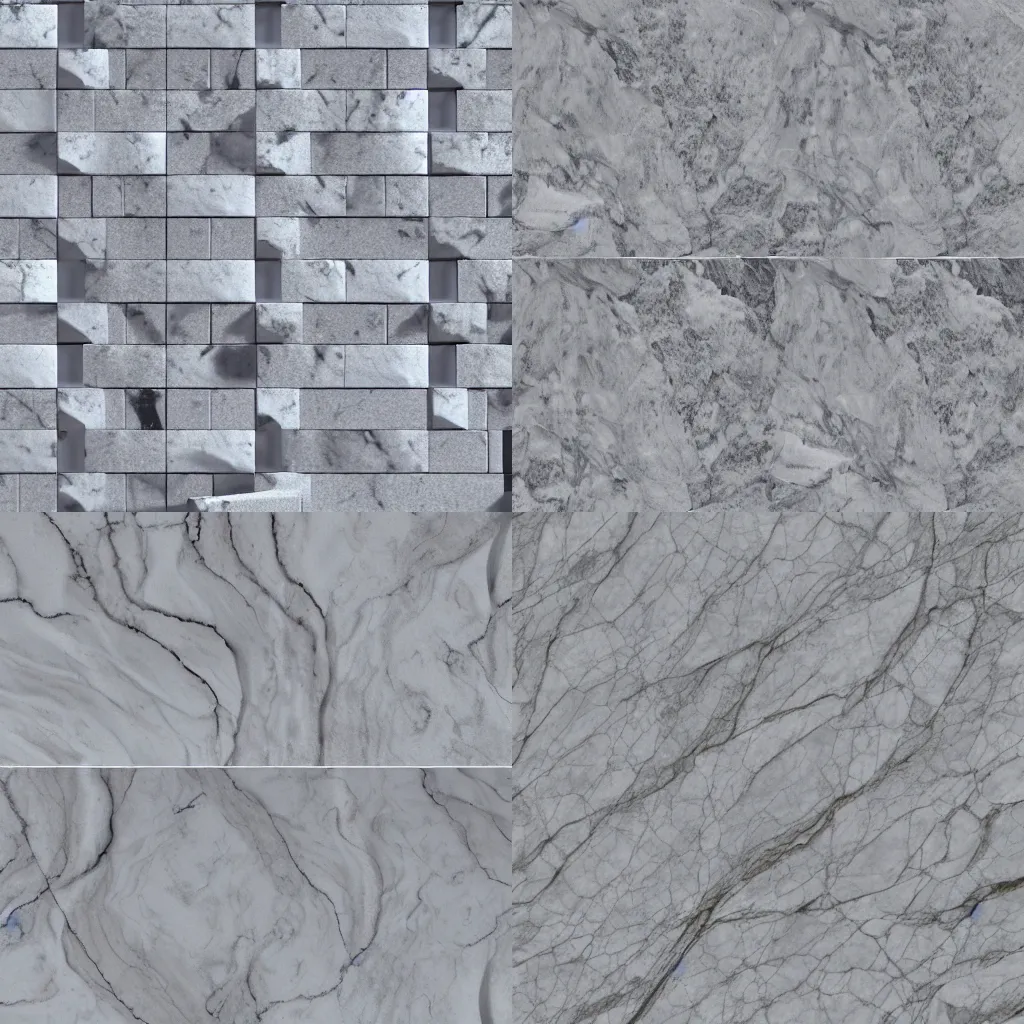 Prompt: white marble texture for 3d renders
